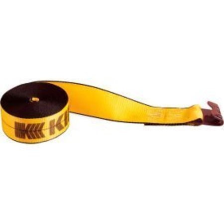 Kinedyne Kinedyne Cargo Control Winch Strap 423021 with Flat Hook - 30' x 4" Gold 423021